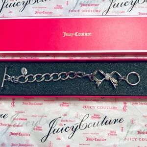🎀JUICY COUTURE SILVER PAVE’ BOW BRACELET🎀